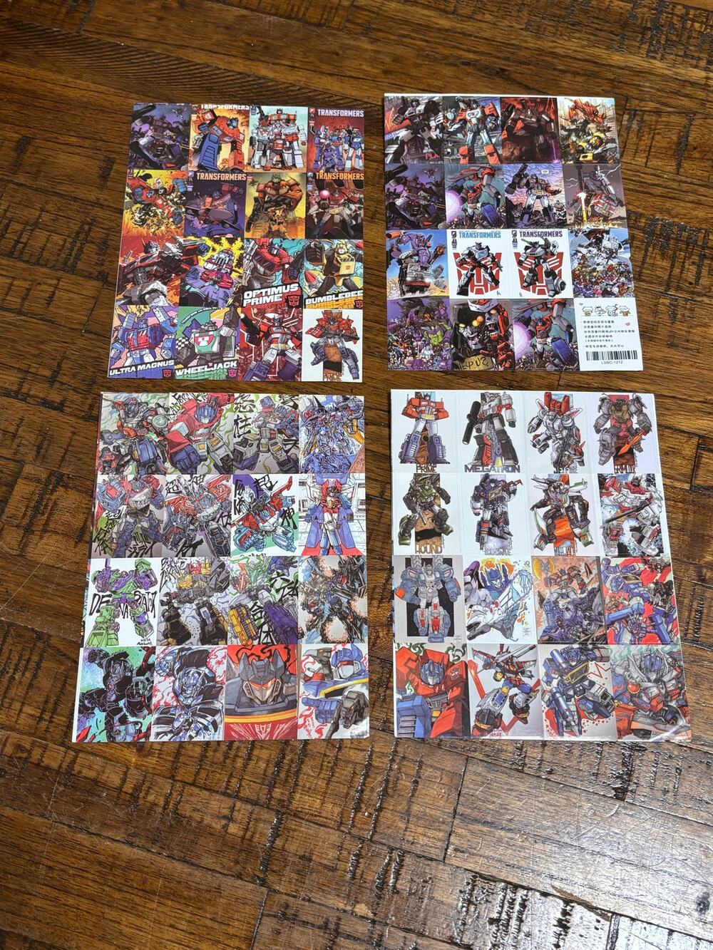One 1 Sheet of 16 Random Transformers Stickers Decals
